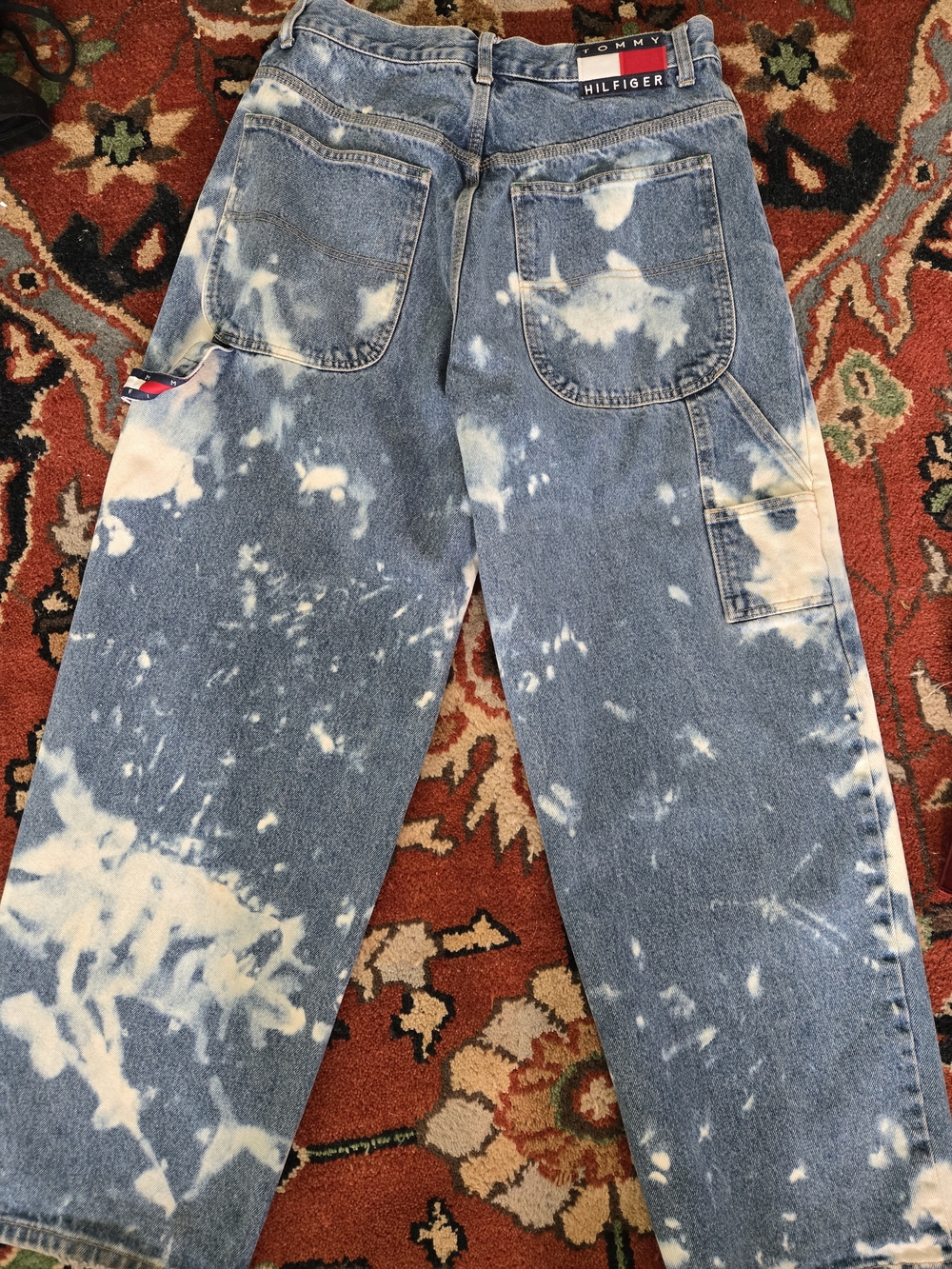 Tommy Hilfiger Vintage Blue Tie-Dye Relaxed Jeans